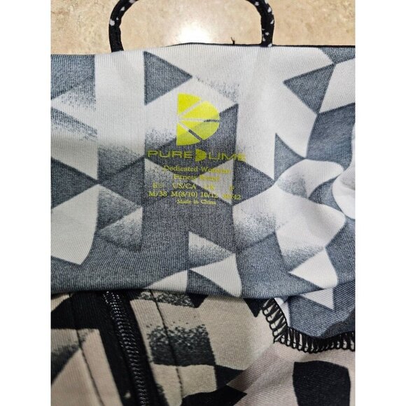 NWT‎ Women's Pure Lime Track Full Zip Athletic Jacket Black/Grey Size Medium - Picture 5 of 10